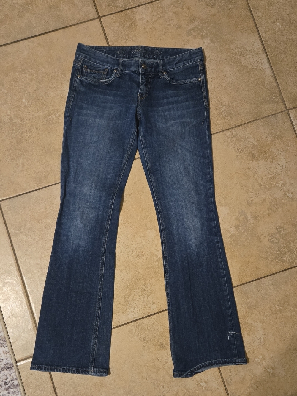 Express Women's Dark Blue Bootcut Jeans
